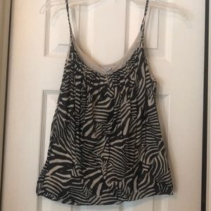 H&M zebra print tank top